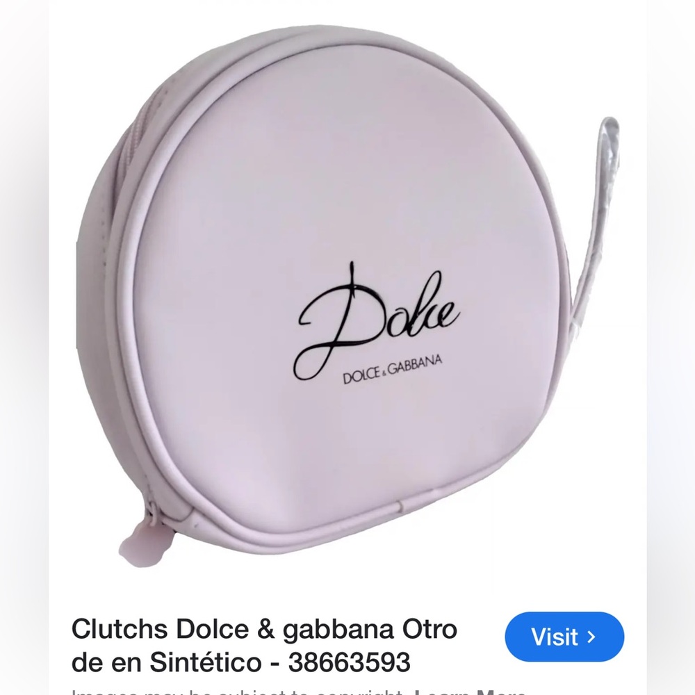 Dolce & Gabbana Pink Round Clutch